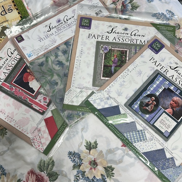 Scrapbook Assorted Paper Packs - Green, Blue, Brown New with tags 12 x 12 - Picture 2 of 4